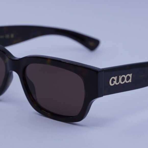 Gucci GG1794S 002 Sunglasses Dark Havana Square Frame, Brown Lenses main image 9